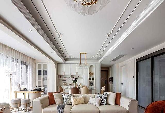 136㎡法式奶油浪漫优雅藏在石膏线与柔光里 - 家居知识