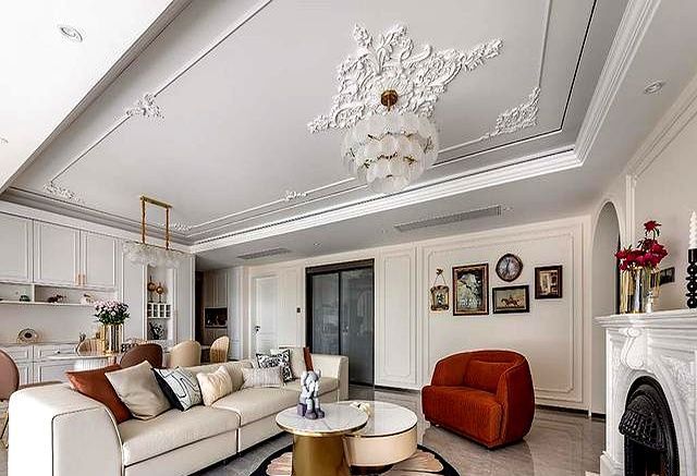 136㎡法式奶油浪漫优雅藏在石膏线与柔光里 - 家居知识