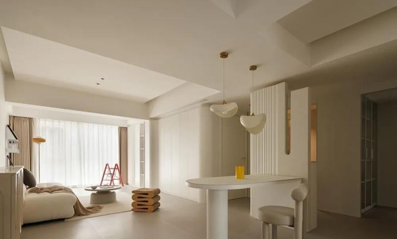 129㎡极简奶油风，这种干净感谁懂啊！ - 家居知识