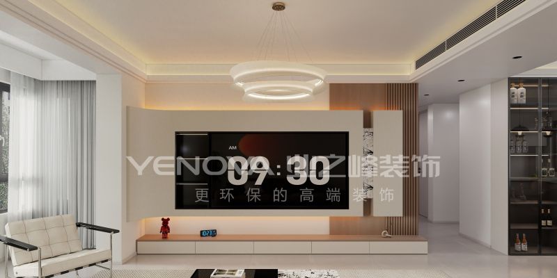 唐山禹洲凤凰府128㎡现代风格装修案例赏析