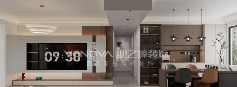 唐山禹洲凤凰府128平方米现代风格装修效果案例|业之峰装饰 - 家居知识