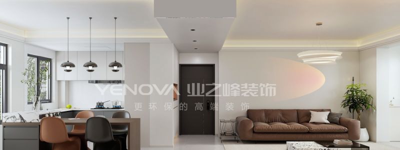 唐山禹洲凤凰府128平方米现代风格装修效果案例|业之峰装饰 - 家居知识