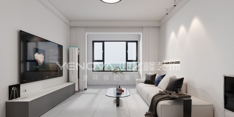 唐山熙湖九里95平方米现代风格装修效果案例|业之峰装饰 - 家居知识