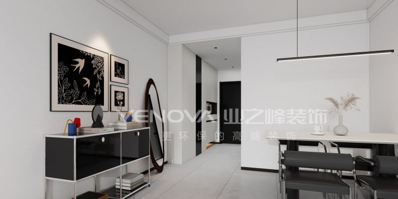 唐山熙湖九里95平方米现代风格装修效果案例|业之峰装饰 - 家居知识