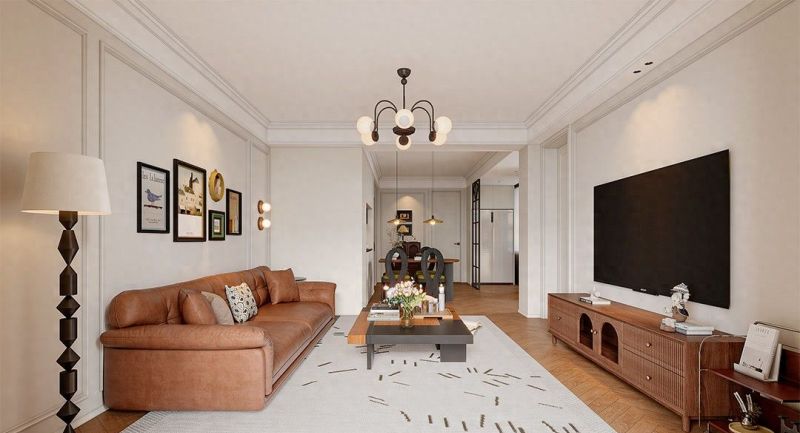 122㎡中古风装修，重组空间放大舒适度，慢叙时光故事