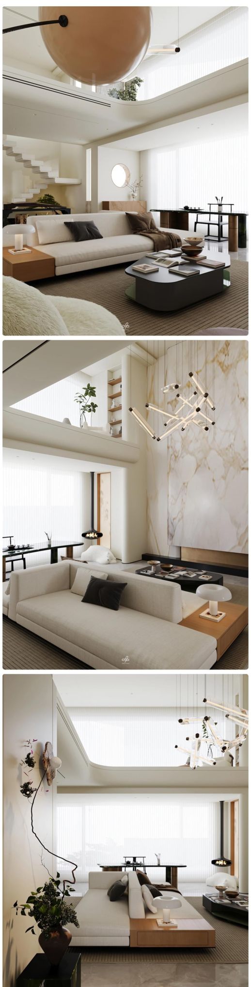 奶油侘寂风新作 | 回形针设计 270㎡别墅：无界生活，漫享自然共生 - 家居知识