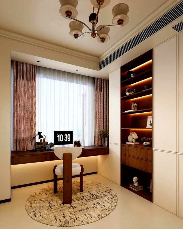 奶油色×中古风，这个 100㎡小家，装出了时光沉淀的温柔质感 - 家居知识