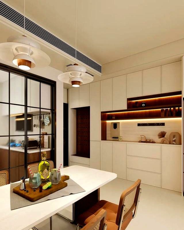 奶油色×中古风，这个 100㎡小家，装出了时光沉淀的温柔质感 - 家居知识