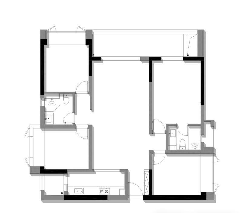 142㎡中古混搭风之家，开放式布局演绎复古与现代的碰撞