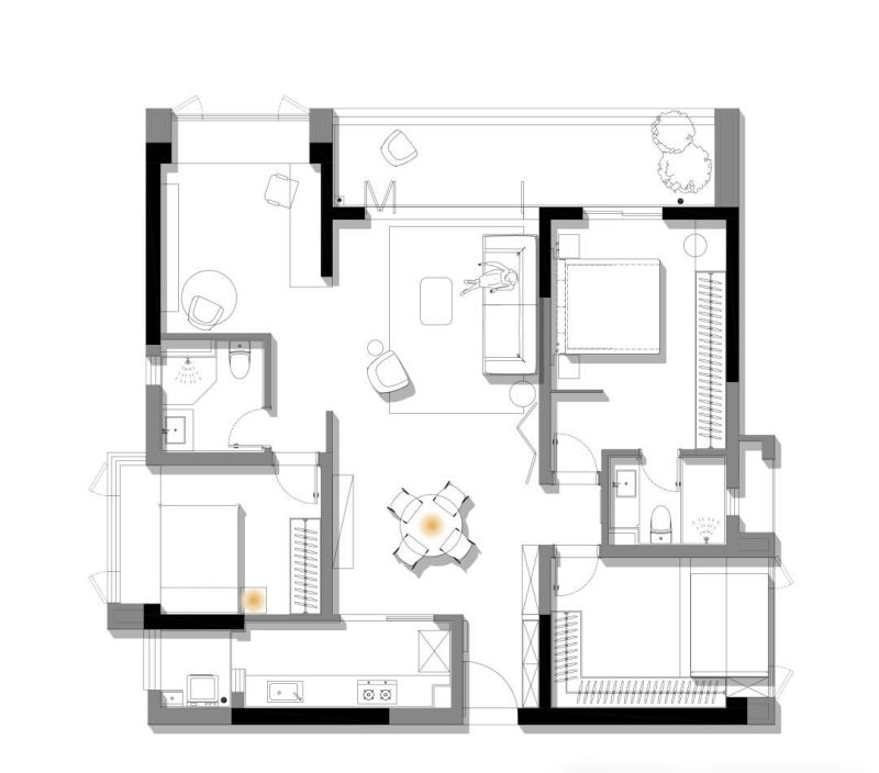 开放式布局的142㎡中古混搭风之家 - 家居知识