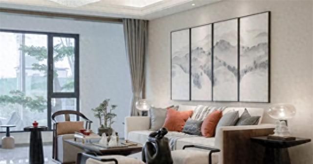 142㎡新中式大宅，水墨画境里的东方风雅