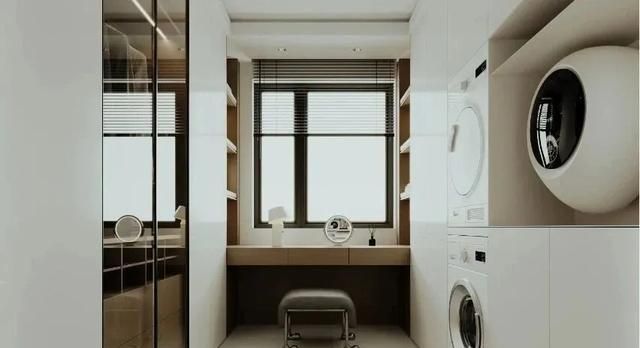 年轻人太会了！「洗烘机衣帽间一体化」设计，收纳力和颜值封神！ - 家居知识