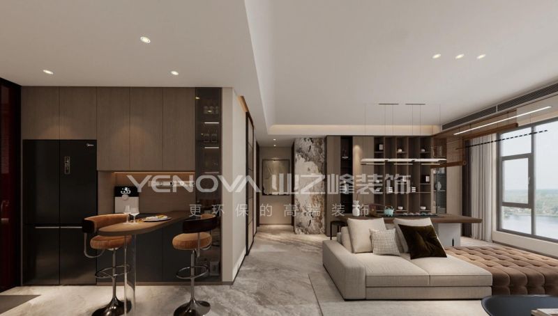 唐山国茂府115㎡现代风格装修案例赏析 唐山国茂府115平方米现代风格装修效果案例|业之峰装饰 - 家居知识