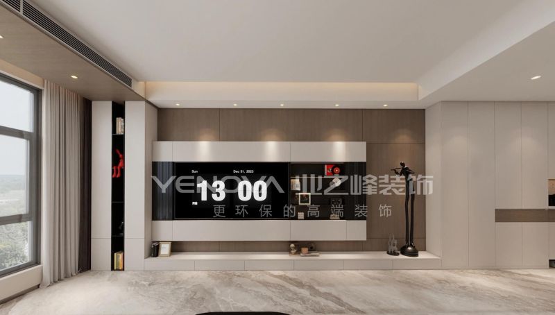 唐山国茂府115㎡现代风格装修案例赏析 唐山国茂府115平方米现代风格装修效果案例|业之峰装饰 - 家居知识