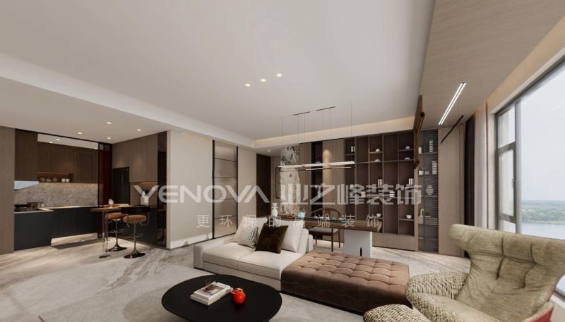 唐山国茂府115㎡现代风格装修案例赏析 唐山国茂府115平方米现代风格装修效果案例|业之峰装饰 - 家居知识