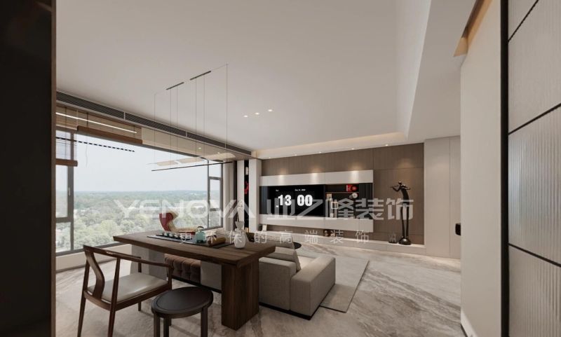 唐山国茂府115㎡现代风格装修案例赏析 唐山国茂府115平方米现代风格装修效果案例|业之峰装饰 - 家居知识