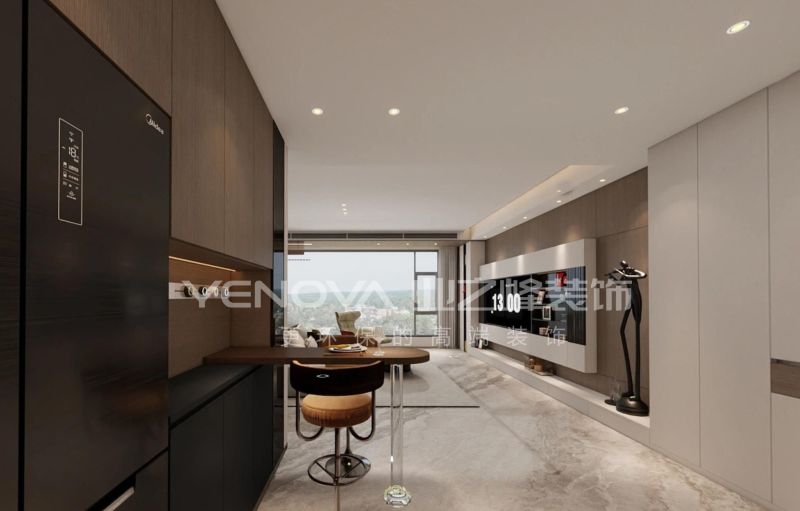 唐山国茂府115㎡现代风格装修案例赏析 唐山国茂府115平方米现代风格装修效果案例|业之峰装饰 - 家居知识