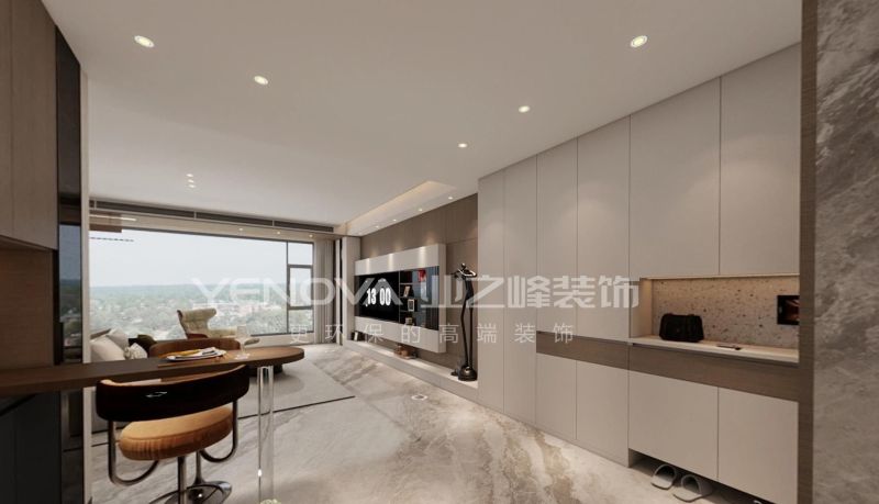 唐山国茂府115㎡现代风格装修案例赏析 唐山国茂府115平方米现代风格装修效果案例|业之峰装饰 - 家居知识