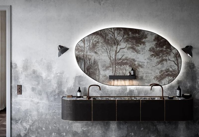 复古轻奢风卫生间设计,惊艳亮相! 复古轻奢风,卫生间亮了! - 家居知识