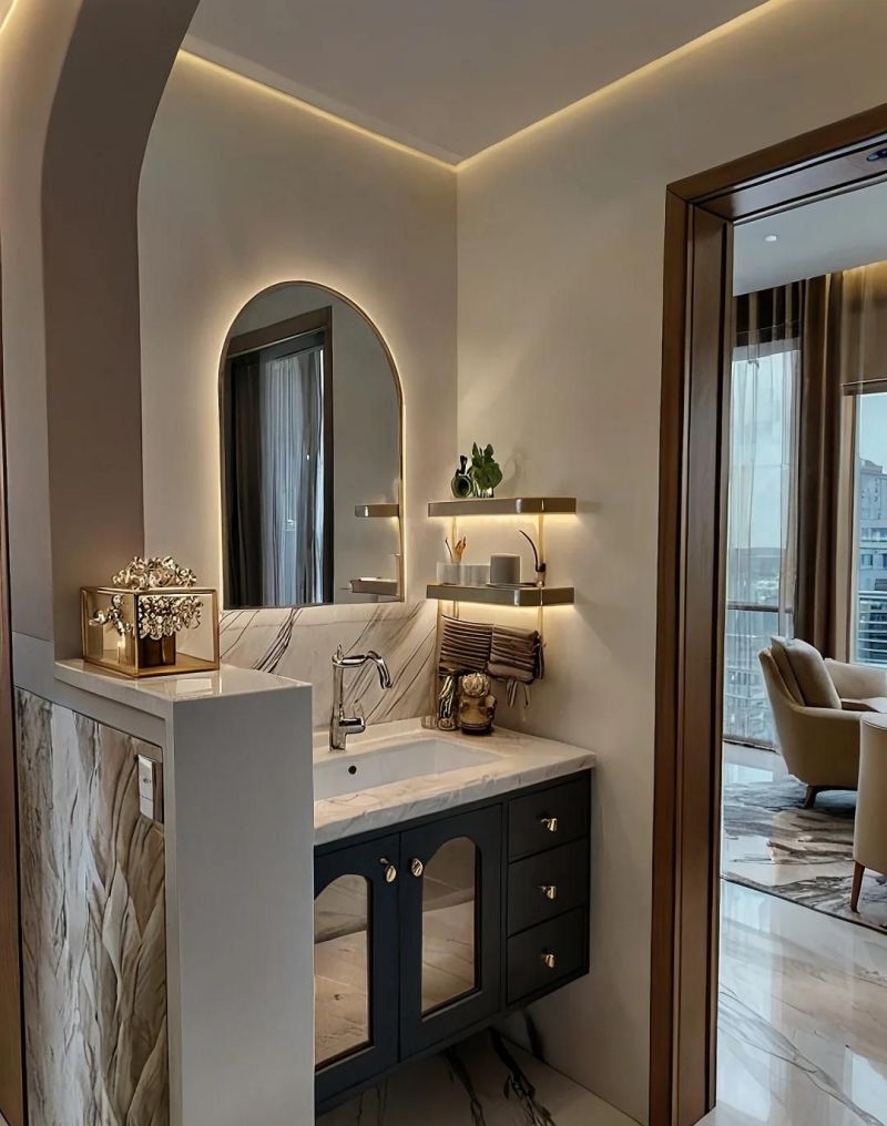 现代轻奢风理想家,温馨与惊艳的完美融合 这才是理想家!现代轻奢风美到惊艳,温馨感直接溢出屏幕! - 家居知识