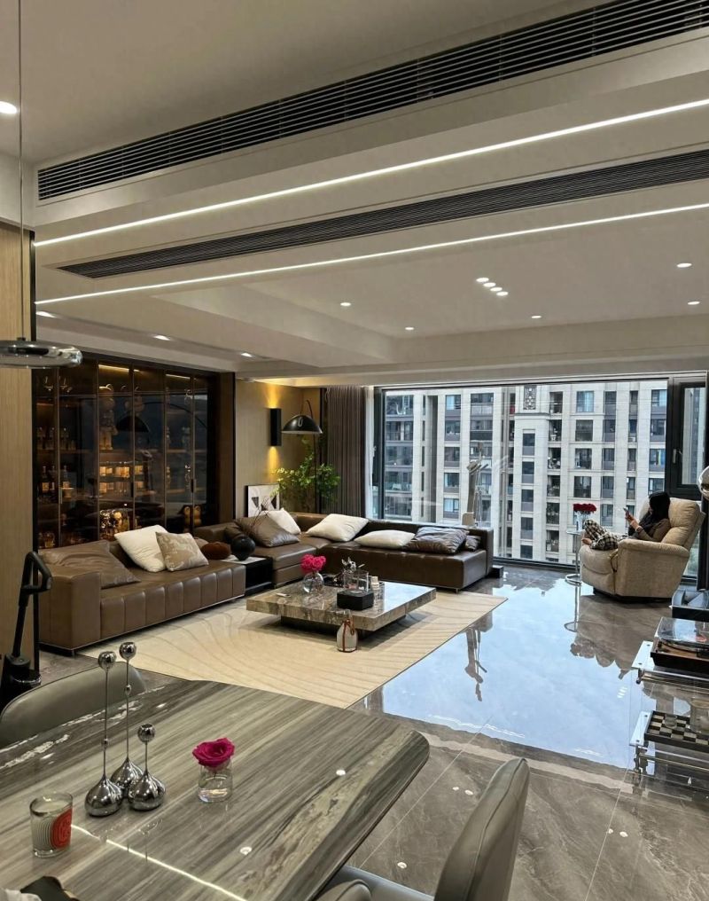 150平现代轻奢风完工实景，高级感拉满一眼心动！