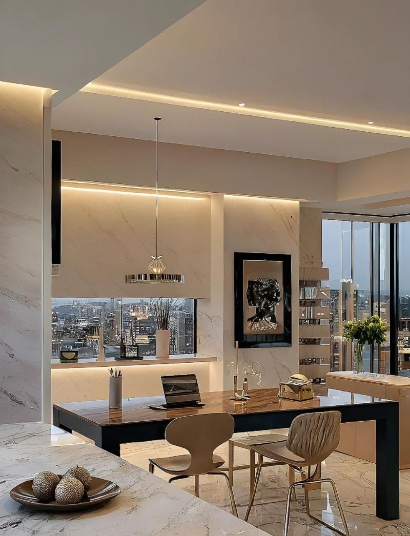 现代轻奢风理想家,惊艳美感与温馨氛围的完美融合 这才是理想家!现代轻奢风美到惊艳,温馨感直接溢出屏幕! - 家居知识