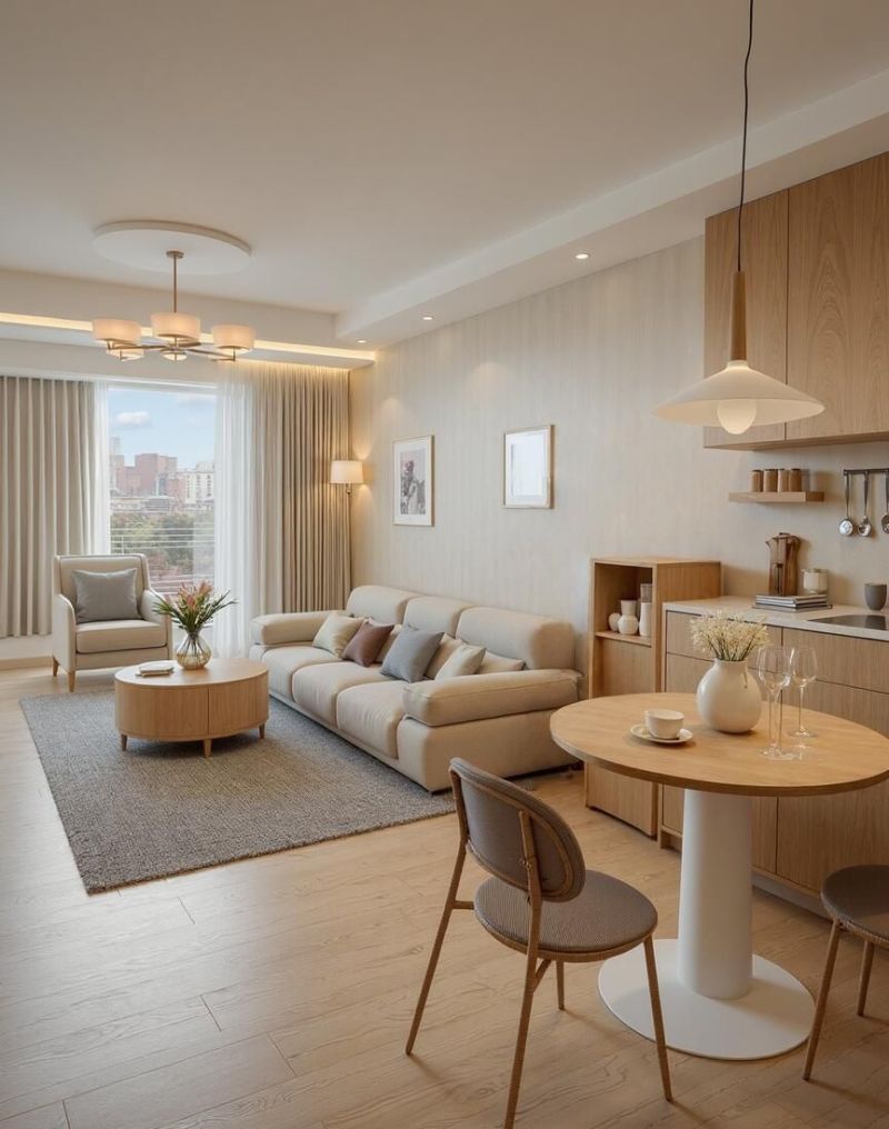 奶油原木风装修太有实力！入户就已挪不开眼～ - 家居知识