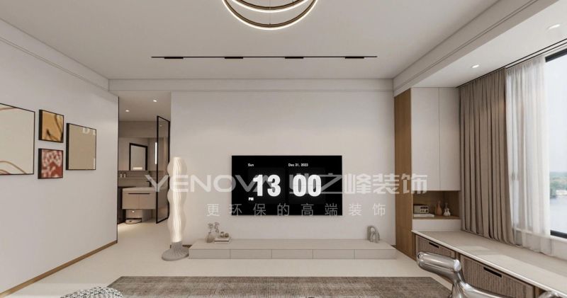 160㎡现代风格装修案例,唐山金地御峯雅居设计解析 唐山金地御峯160平方米现代风格装修效果案例|业之峰装饰 - 家居知识