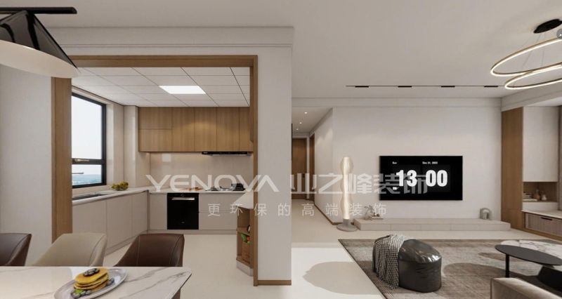 160㎡现代风格装修案例,唐山金地御峯雅居设计解析 唐山金地御峯160平方米现代风格装修效果案例|业之峰装饰 - 家居知识