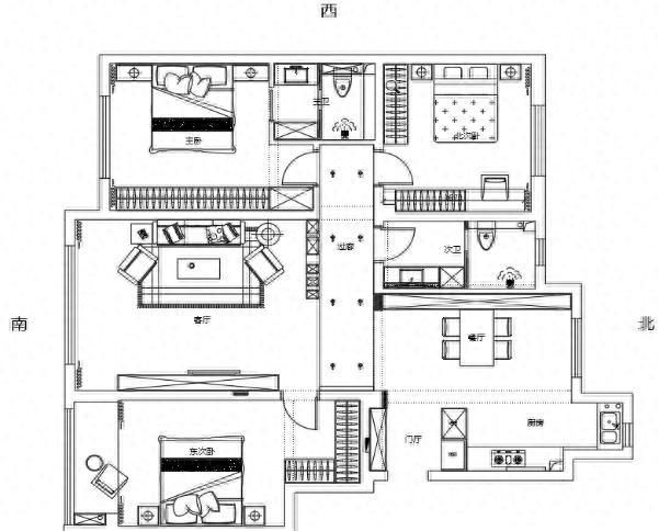 143㎡现代极简风全屋设计,简约舒适演绎高级感 143㎡现代极简全屋设计案例|简约,舒适,大气 - 家居知识