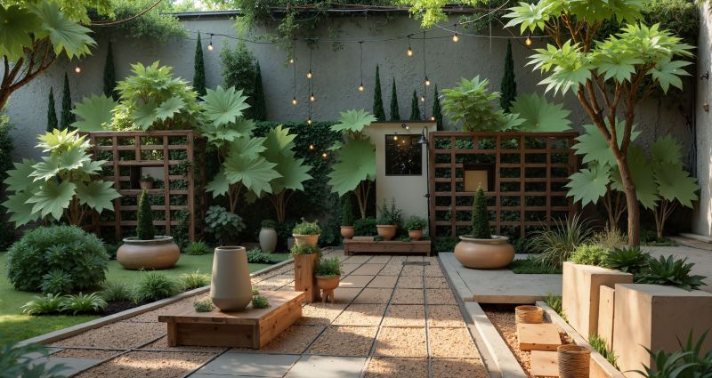 热带风与侘寂美学碰撞，混搭庭院设计新灵感