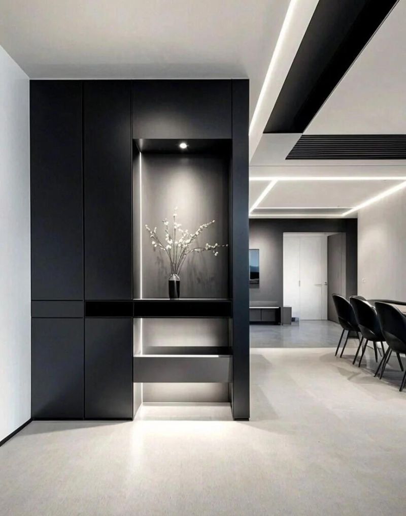 2025玄关柜高级感封神!玄关做好效果立现 2025玄关柜高级感直接封神谁懂啊!玄关做好了效果就出来一半了。 - 家居知识