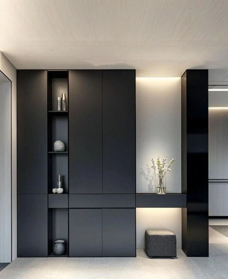 2025玄关柜高级感封神!玄关做好效果立现 2025玄关柜高级感直接封神谁懂啊!玄关做好了效果就出来一半了。 - 家居知识