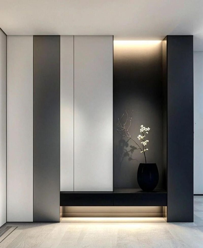 2025玄关柜高级感封神!玄关做好效果立现 2025玄关柜高级感直接封神谁懂啊!玄关做好了效果就出来一半了。 - 家居知识