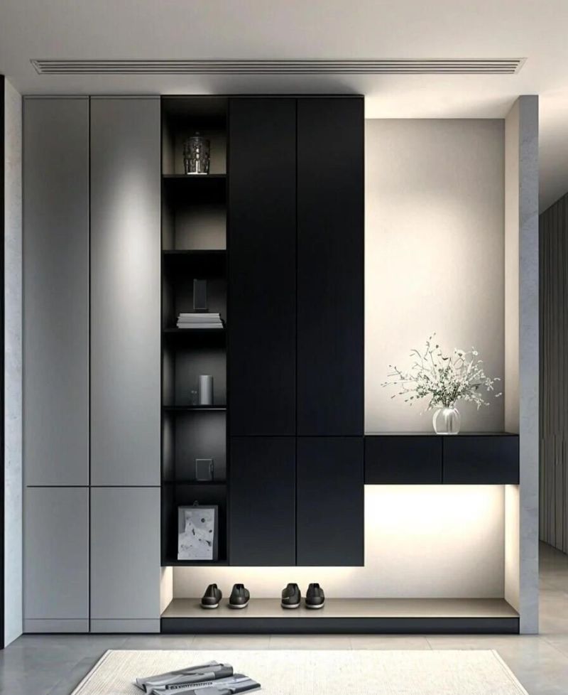 2025玄关柜高级感封神!玄关做好效果立现 2025玄关柜高级感直接封神谁懂啊!玄关做好了效果就出来一半了。 - 家居知识