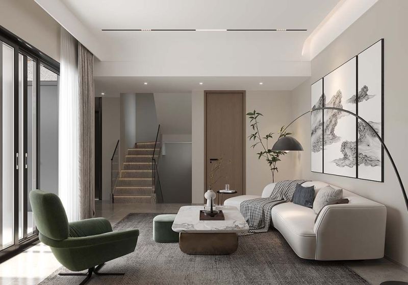 300㎡禅意现代风装修，奢享时光静止的温柔 - 家居知识