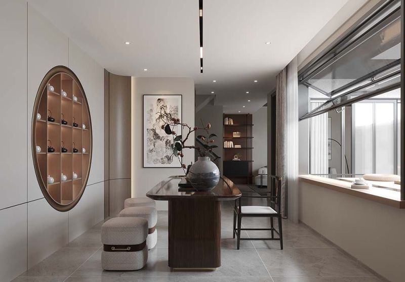 300㎡禅意现代风装修，奢享时光静止的温柔 - 家居知识