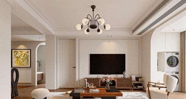 122㎡中古风装修，慢叙时光故事，重组空间放大舒适度