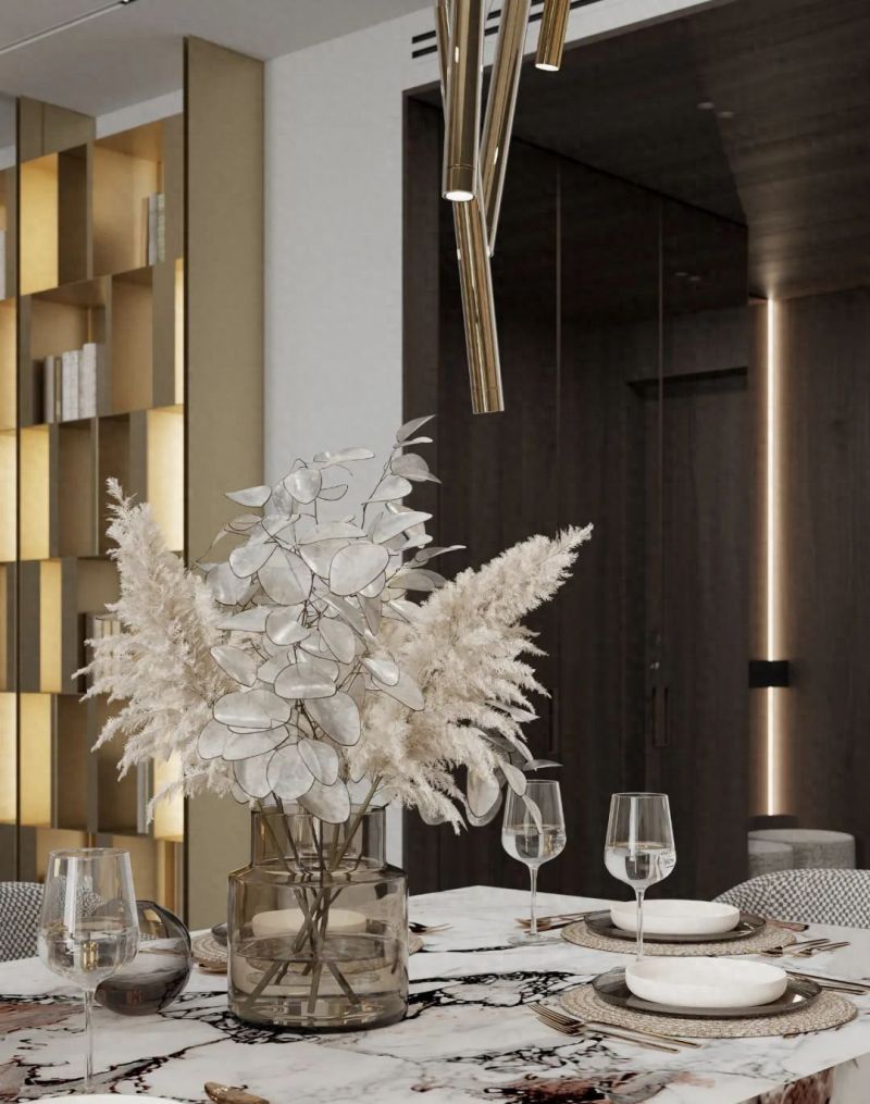 80㎡现代轻奢风，中性色调演绎优雅格调