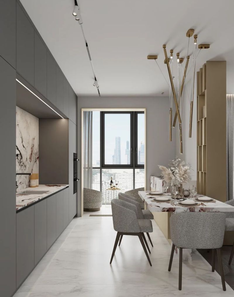 80㎡现代轻奢，中性优雅 - 家居知识