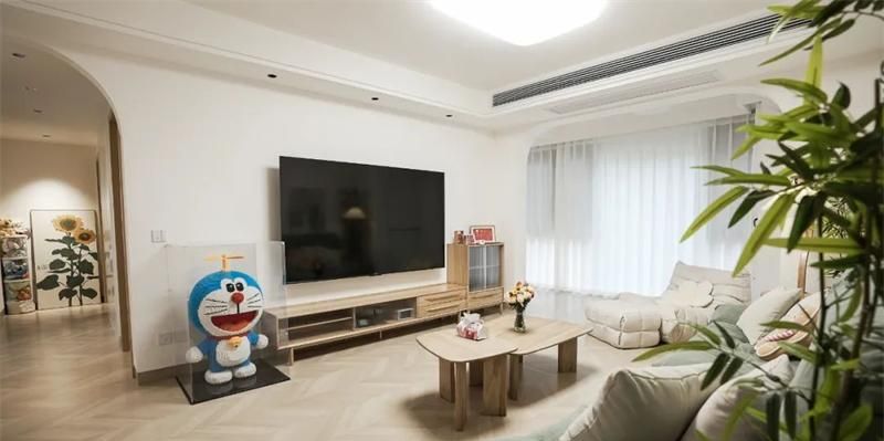 130㎡奶油原木风婚房，为爱筑巢，成了全小区最温柔的样板间！ - 家居知识