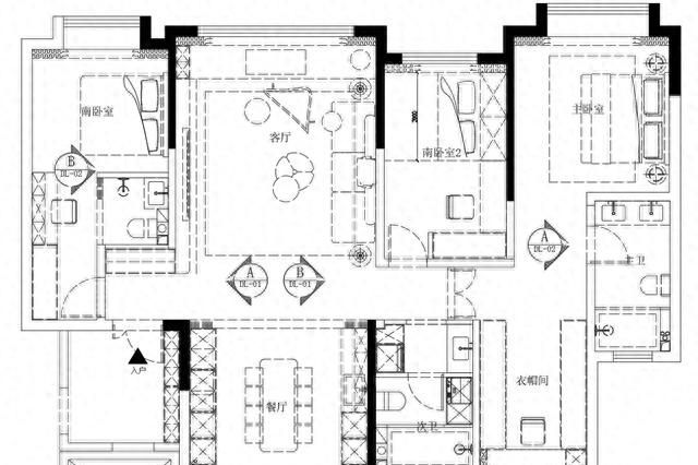 170㎡意式轻奢家装案例，质感与奢华的完美融合