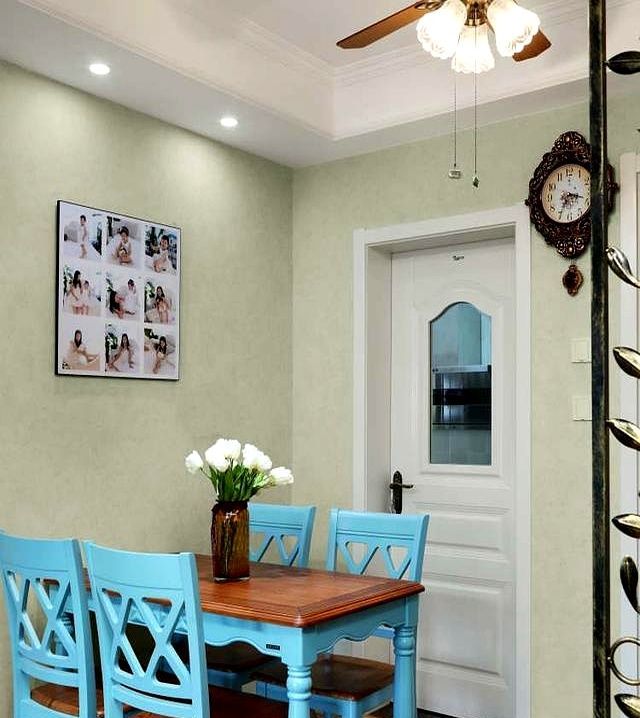 105平美式田园风,三口之家的温馨舒适小窝 105平的美式田园小家,用舒服的色彩和设计,构建舒适的三口之家 - 家居知识