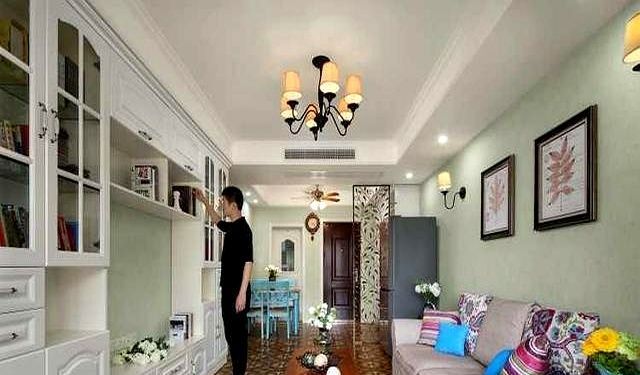 105平美式田园风,三口之家的温馨舒适小窝 105平的美式田园小家,用舒服的色彩和设计,构建舒适的三口之家 - 家居知识