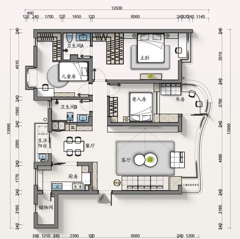 135㎡现代原木风,巧改精装,打造职场家庭的理想生活空间 135㎡现代原木风设计|巧改造、精规划,满足职场家庭多元向往 - 家居知识