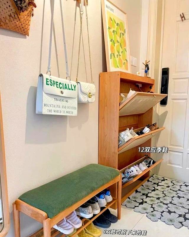 买房后必看!网友家鞋柜设计太惊艳,美观实用两不误 等我买房了,学网友家这样做鞋柜,美观又实用,太惊艳了! - 家居知识
