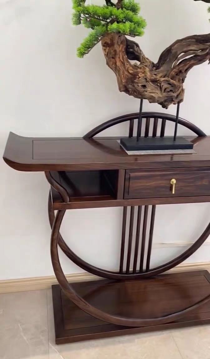 新中式玄关柜,传统与现代的完美融合 新中式玄关柜 - 家居知识