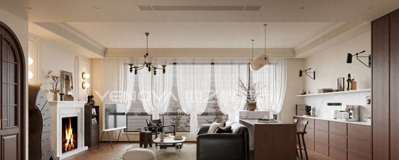 128㎡法式复古风装修案例，唐山国茂府的优雅格调 | 业之峰装饰