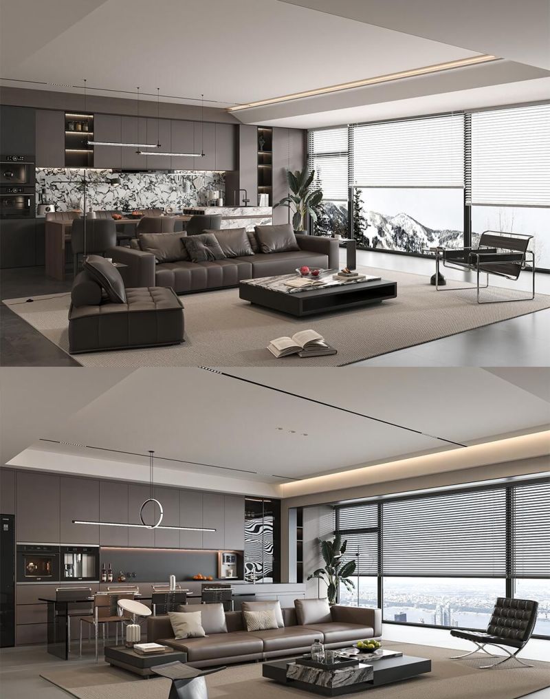 找了9款现代意式风客厅设计！帮忙选选哪一套最好看，最有格调？ - 家居知识