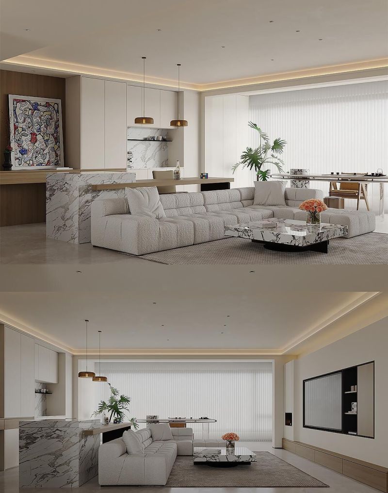 找了9款现代意式风客厅设计！帮忙选选哪一套最好看，最有格调？ - 家居知识